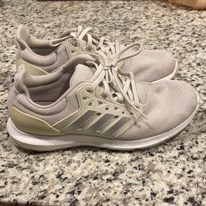 Adidas Cloud Foam Silver-Gray-White Running Shoes